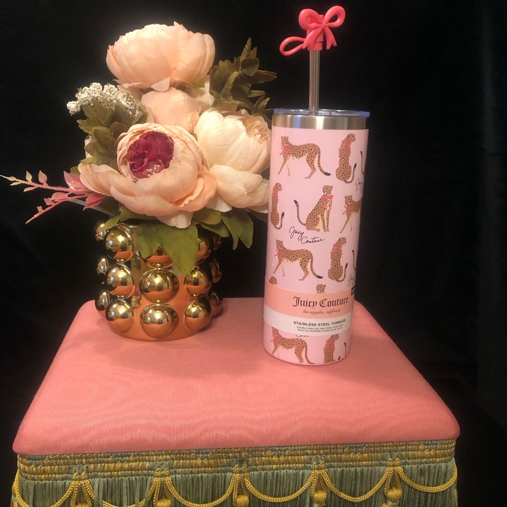 New Hot/Cold 24oz Juicy Couture Metal Beverage Bottle